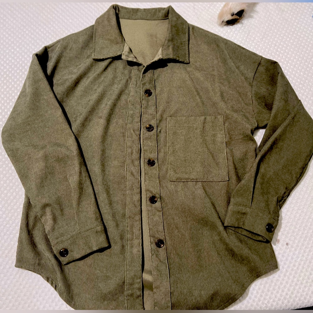 Army Green Corduroy Jacket